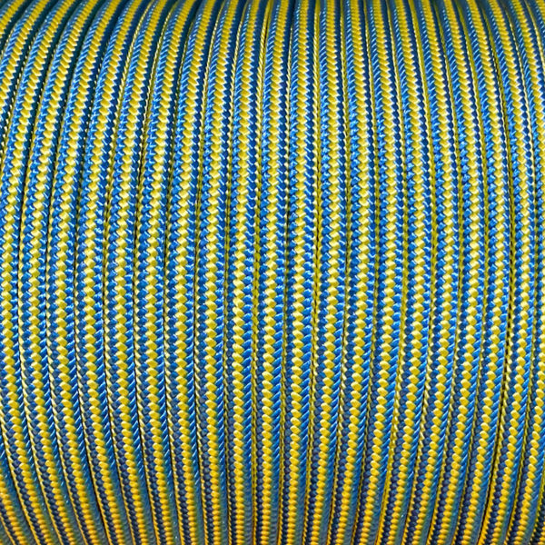 żółto-niebieska linka pomocnicza repsznur marki Tendon