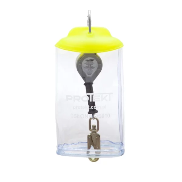Osłona ochronna Protekt OS 010 na urządzenie samohamowne, przezroczysta z żółtym daszkiem