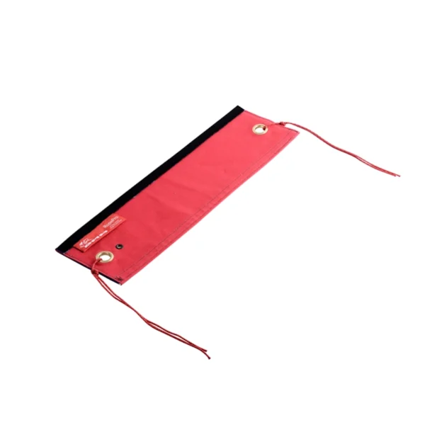 Czerwona krawędziowa osłona liny DMM K-Pro z systemem mocowania, do ochrony liny przed przetarciem