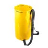 Żółty worek transportowy Protekt AX 011 z pasami nośnymi i zamknięciem na sznurek.