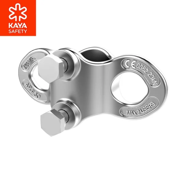 Punkt kotwiczenia Kaya Safety AP-F3 D montowany na pręt zbrojeniowy, wykonany ze stali nierdzewnej.