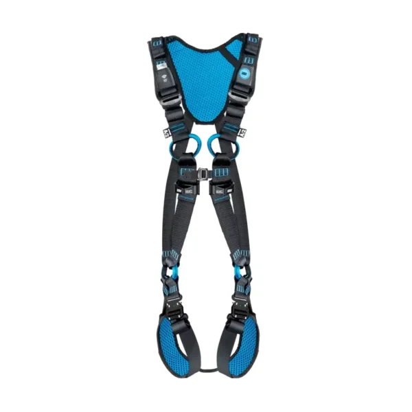 Szelki bezpieczeństwa Irudek Wind 1 z niebieskimi wyściółkami i punktami zaczepowymi 2x A/2