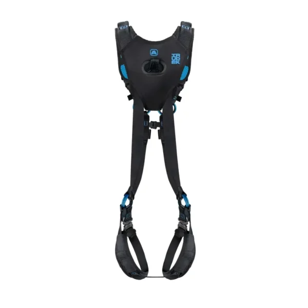 Tylna część szelek bezpieczeństwa Irudek Wind 1 z punktem zaczepowym A i ochronnym panelem