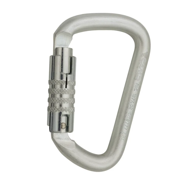 Karabinek stalowy CAMP D PRO 3Lock z potrójną blokadą zamka