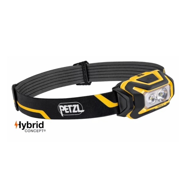 Przemysłowa latarka czołowa Petzl Aria 2 z systemem Hybrid Concept