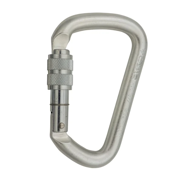 Karabinek stalowy zakręcany CAMP D Pro Lock z blokadą typu screw lock